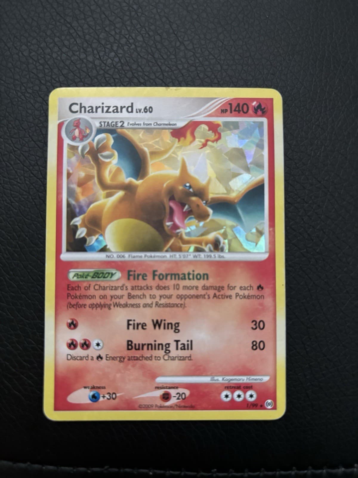 Charizard Ice Holo Arceus 1/99 2013 Pokémon 