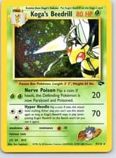 Koga's Beedrill 009/132 Holo Rare Pokemon TCG Gym Challenge