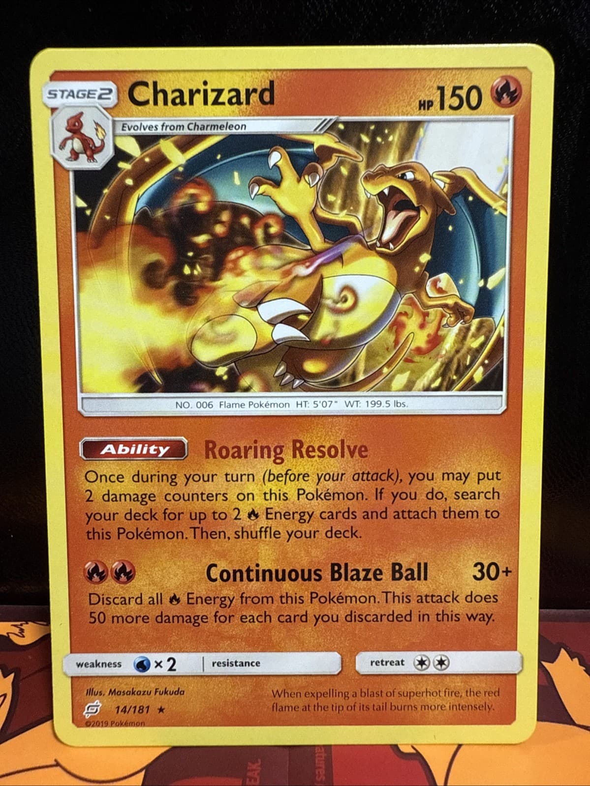 Charizard 14/181 Sm-Team Up Regular Nm
