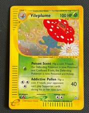 Pokemon Card Vileplume H31/H32 Aquapolis Holo Vintage WOTC 2002