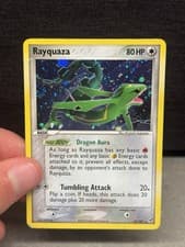 Pokemon TCG Rayquaza EX Deoxys 22/107 Holo Rare English 2005  Double Swirl!