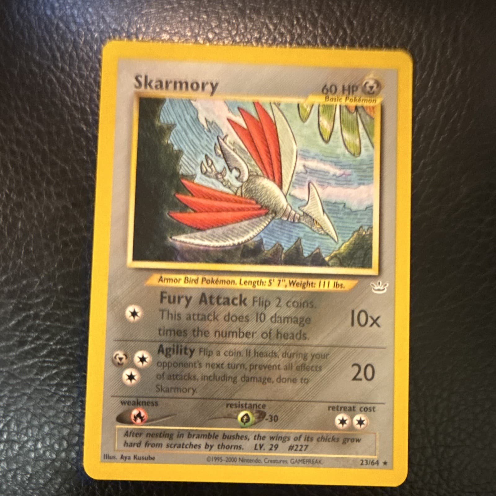 Wizards of the Coast Skarmory 23/64 Neo Revelation Rare 60 HP English