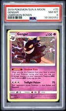 Pokemon Gengar Unbroken Bonds 70/214 PSA 8