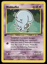 WOBBUFFET 35/75 R NEO DISCOVERY POKEMON 1ST EDITION MP