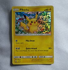 Pikachu McDonald's 2018 4/12 Holo Promo English 2018 Pokémon TCG card