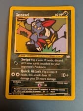 1999-2000 vintage Sneasel (24/64) card from the Neo Revelation expansion