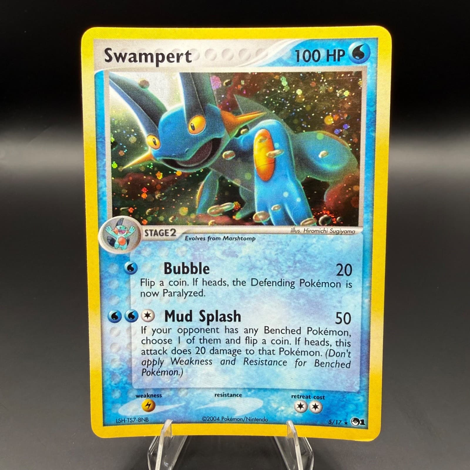 Pokémon TCG- Swampert 5/17 POP Series 1 2004, Holo Rare