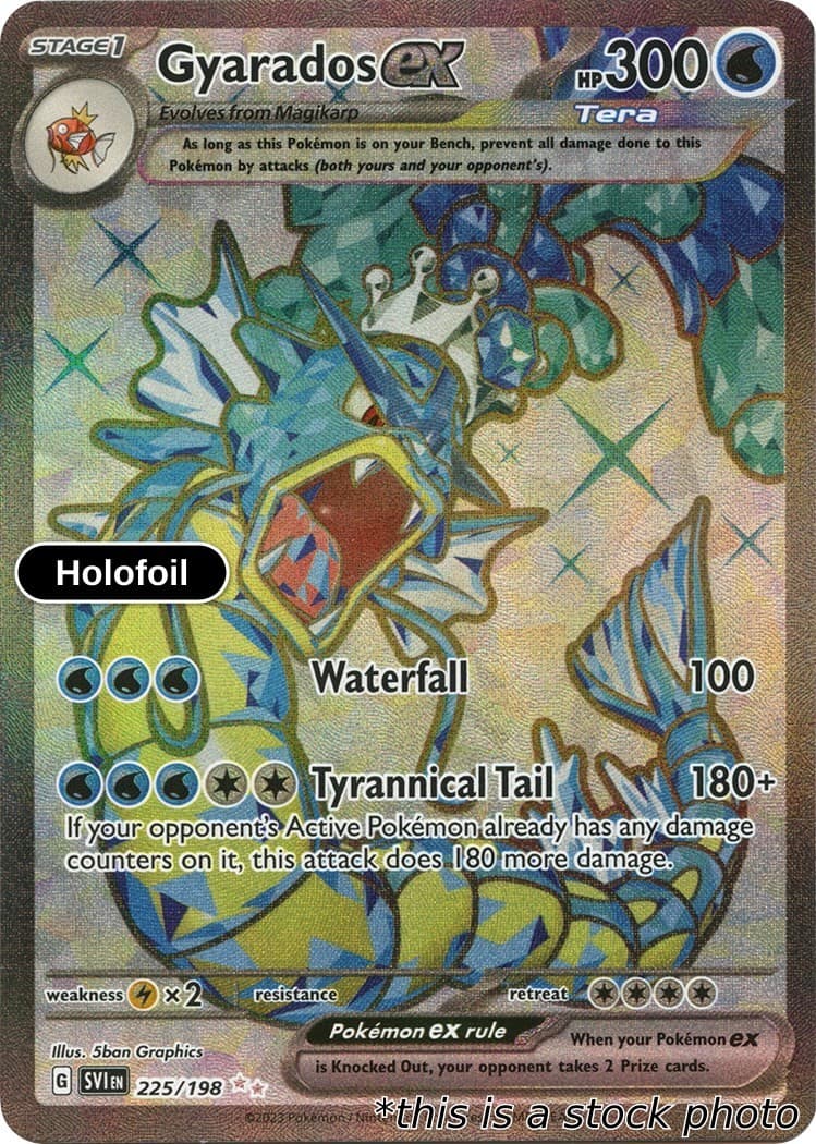 Gyarados ex 225/198 Scarlet & Violet Base Set Holofoil NM Pokemon