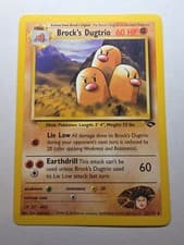 Brock's Dugtrio 22/132 Pokemon TCG Gym Challenge Non Holo Rare LP