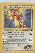 Koga's Pidgeotto Unlimited Rare Gym Challenge 027/132 HP