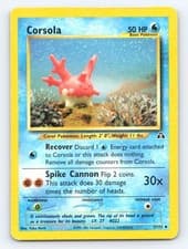 Corsola 37/75 Uncommon Neo Discovery Pokemon Unlimited Heavily Played