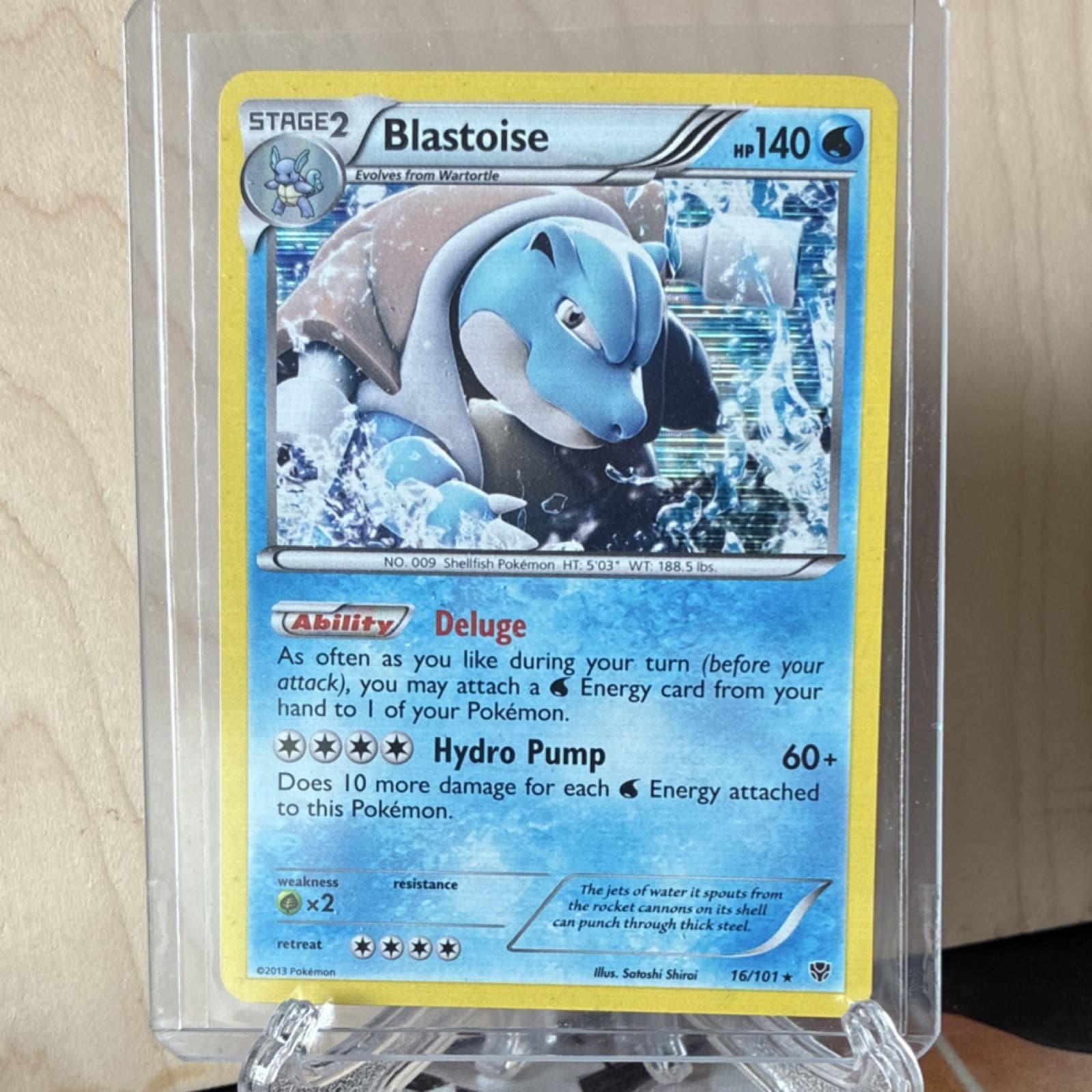The Pokémon Company Blastoise 16/101 Plasma Blast Holo Rare 140 HP EN 2013