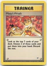Misty's Wrath Uncommon Gym Heroes G1 Trainer Unlimited 114/132 2000 MP