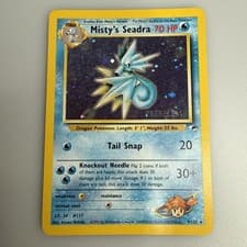Misty’s Seadra Prerelease 9/132 Gym Challenge Holo Pokemon WOTC 2000