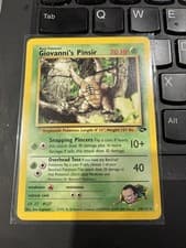Pokémon TCG Giovanni's Pinsir 24/132 Gym Challenge Rare Regular 70HP English NM