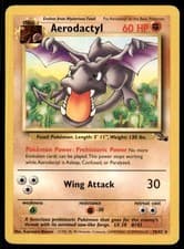 1999 Pokemon Fossil Aerodactyl (1) Rare #01/62
