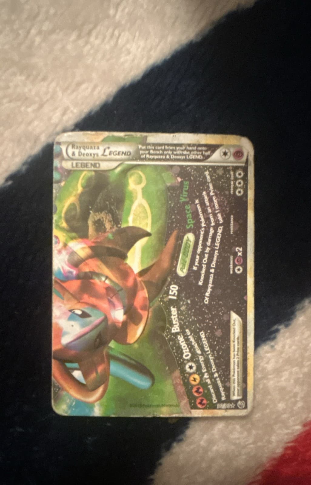 Rayquaza & Deoxys Legend (Bottom) 90/90 Undaunted Holo