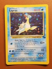 Lapras 10/62 Fossil Set WOTC 1999 Vintage Rare Holo – LP Pokémon TCG Card