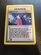 Pokemon Card - Sabrina's ESP Gym Heroes 117/132 1st Edition Uncommon LP