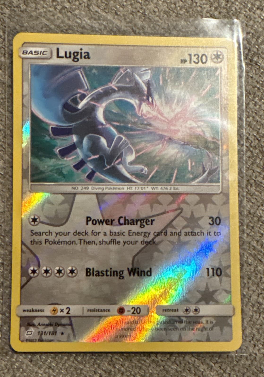 Lugia 131/181 Sm-Team Up Reverse Holo