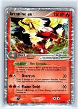 Arcanine ex 83/92 Holo EX Rare Legend Maker Pokemon Damaged