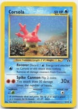Corsola Uncommon Neo Discovery N2 Water Unlimited 37/75 2001 NM
