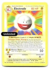 Electrode 021/102 - LP Rare Unlimited - Base Set (Shadowless)