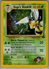 Koga's Beedrill Holo Rare  Gym Challenge 009/132 LP