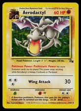 Pokemon Card - Aerodactyl Fossil 1/62 Holo Rare