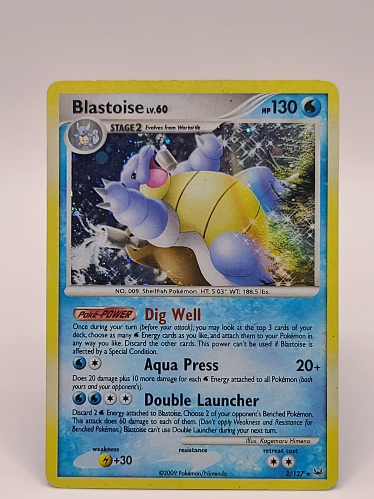 Blastoise 2/127 Platinum Holo