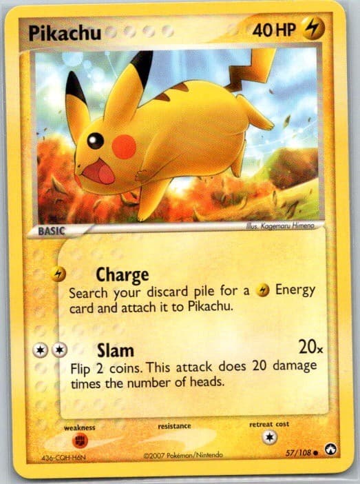 Pikachu 57/108 Power Keepers Pokemon Near Mint