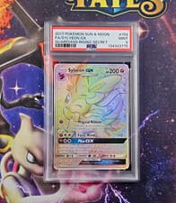 Pokemon TCG Sylveon GX Secret Rare 158/145 SM Guardians Rising PSA 9 Mint
