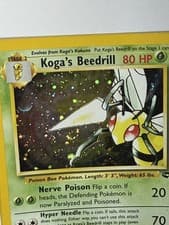 Koga's Beedrill 9/132 Gym Challenge Holo (swirl) L/P