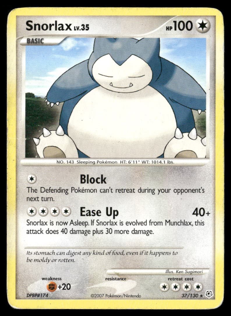 Diamond and Pearl #37/130 Snorlax