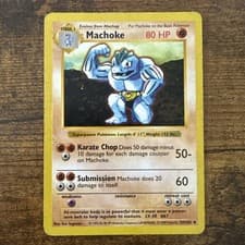 Pokémon TCG Machoke Base Set, Shadowless  34/102
