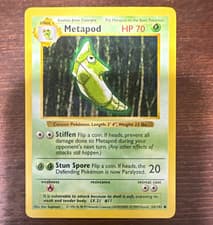 Pokemon TCG Metapod 54/102 Base Set Unlimited Common 70 HP English 1999