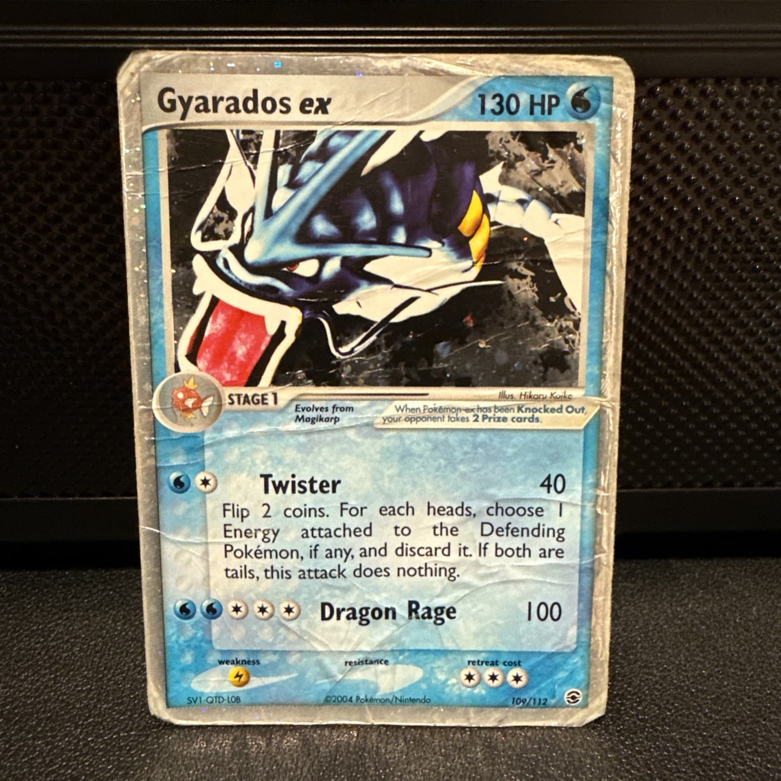 2004 Pokemon FireRed LeafGreen Gyarados ex 109/112 Holo Rare DMG