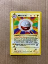 Shadowless Electrode 21/102 Base Set - Rare Pokemon Card - HP