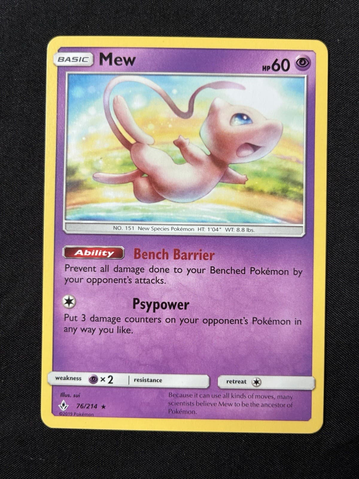 Mew 76/214 Sm-Unbroken Bonds