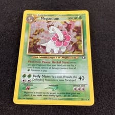 Meganium 10/111 Neo Genesis Pokemon TCG Card Holo Rare Vintage 2000 Excellent