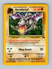 Aerodactyl 1/62 Fossil Light Play Holo Rare LP Pokemon 1999