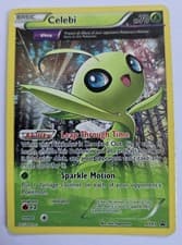 Celebi XY93 Holo Promo XY Promo Pokemon Lightly Played ** has NM written on back