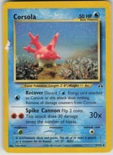 Pokemon TCG Corsola Uncommon Neo Discovery 37/75