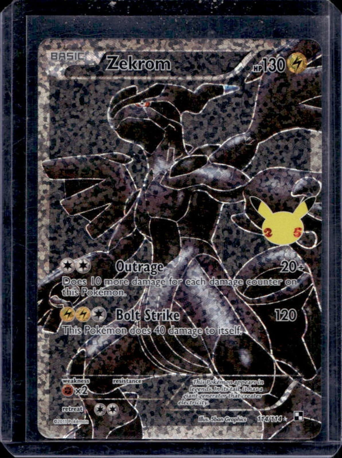 2021 Pokemon SWSH Celebrations Zekrom Classic Collection #114/114