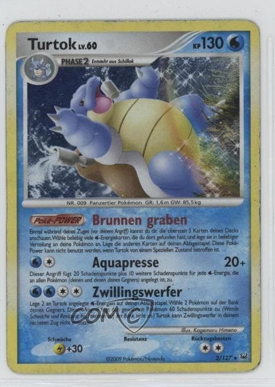 Blastoise German Pokémon Platinum #2 2009