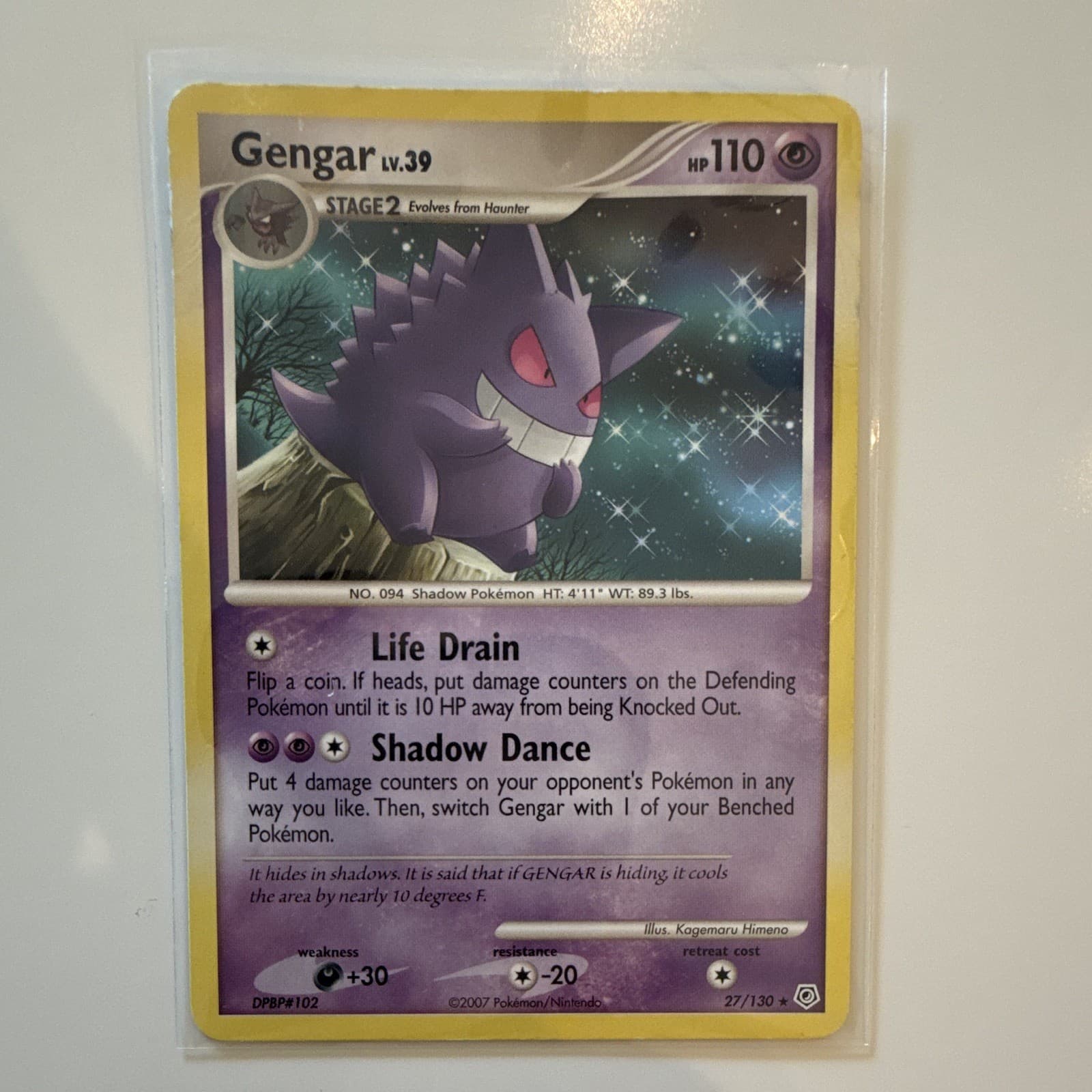 The Pokémon Company Pokémon TCG Gengar Diamond and Pearl EN 27/130 NON HOLLOW