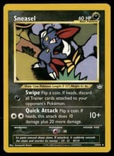 Sneasel 24/64 Rare Neo Revelation Pokemon Unlimited Moderately Played
