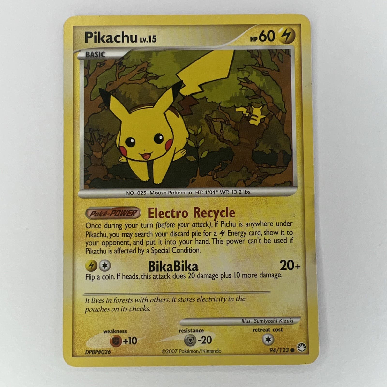 Pikachu 94/123 Mysterious Treasures Regular LP
