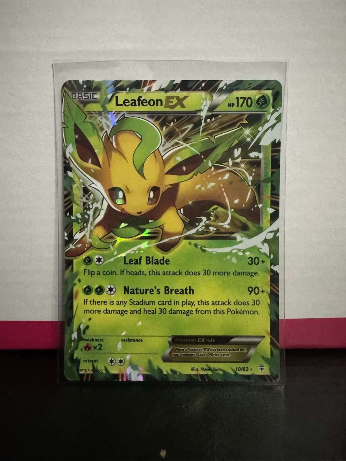 The Pokémon Company Leafeon EX Generations 10/83 Holo Ultra Rare English 2016