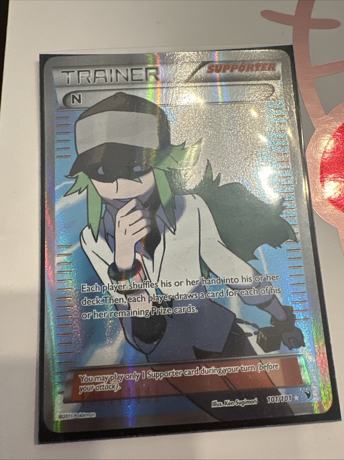 N (Supporter) (Full Art) 101/101 Noble Victories Holo LP